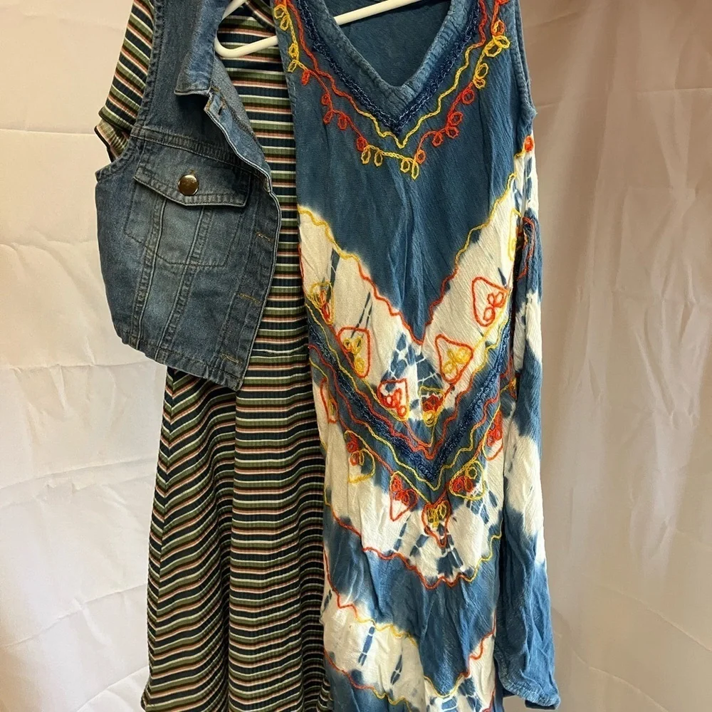 Dress Bundle with Denim Jacket